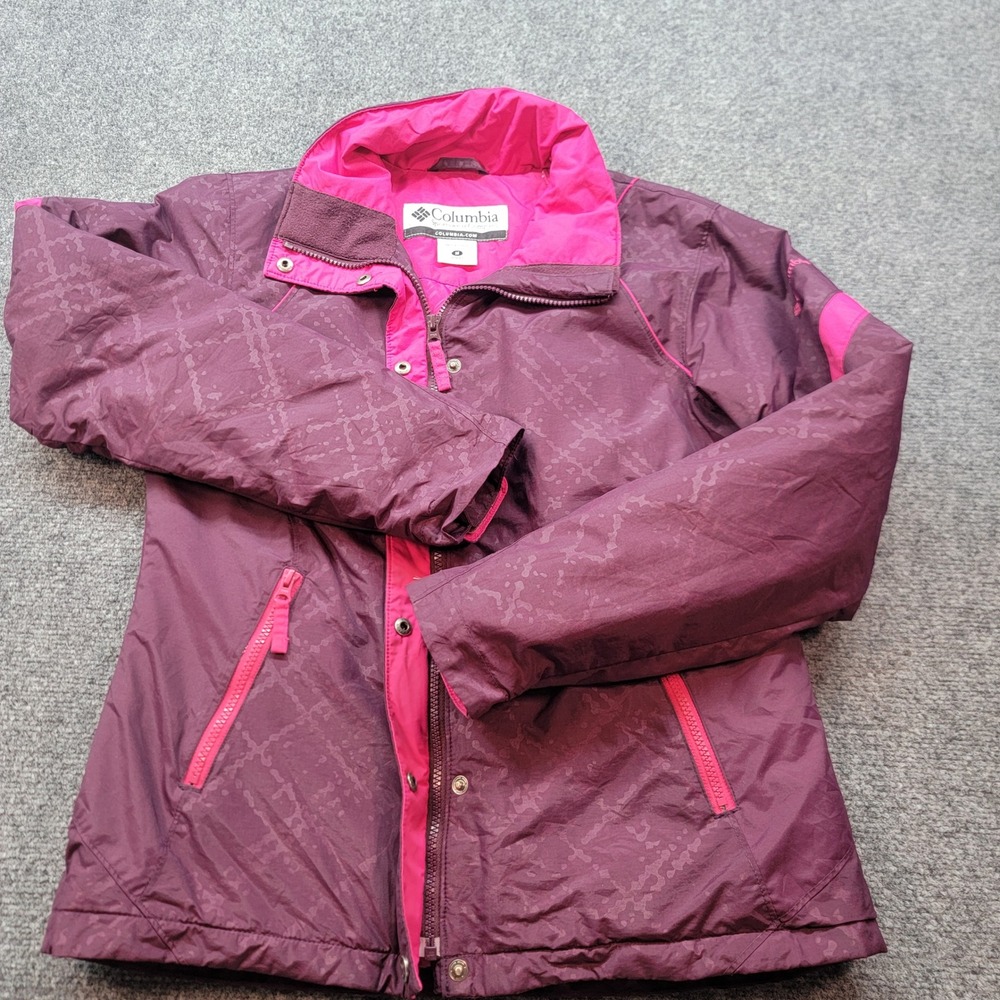 Columbia Womens Plum Purple Waterproof Insulated Winter Jacket Size M WL4024